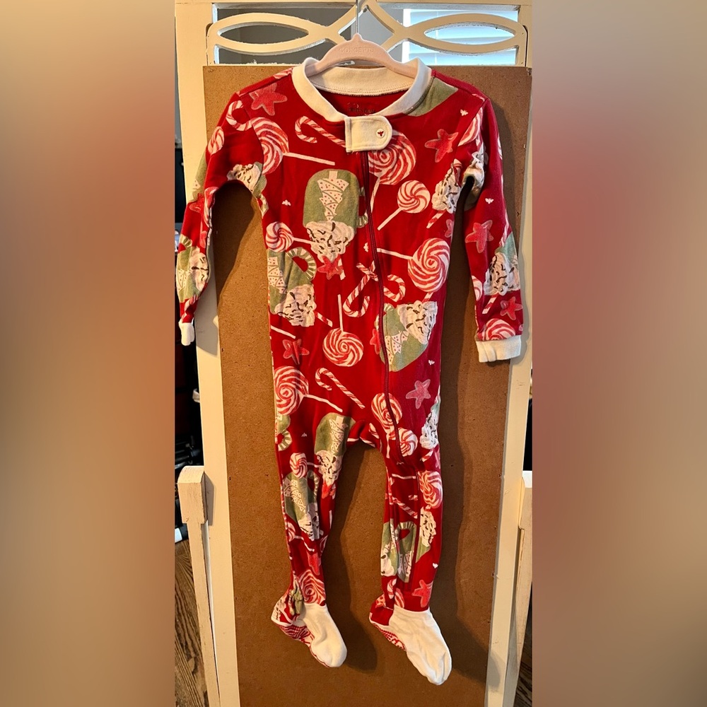 18 months Burt’s Bees Christmas Footie Pajamas